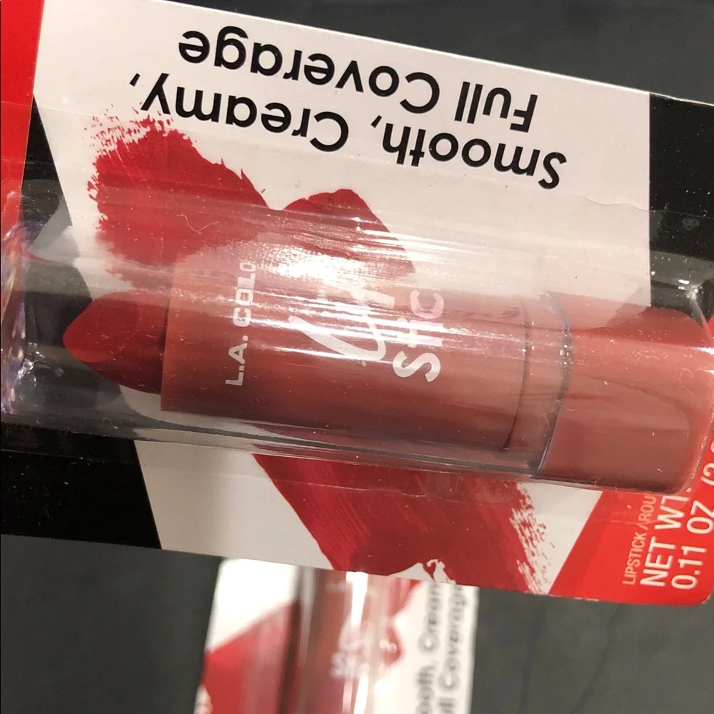 2pack “just bitten” full red smooth creamy full coverage‎ lipstick new